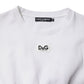 Dolce & Gabbana White Cotton Blend 3/4 Sleeves Blouse Top