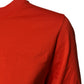 Dolce & Gabbana Red Floral Embroidery Cotton Crew Neck T-shirt