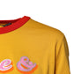 Dolce & Gabbana Yellow Printed Cotton Short Sleeves T-shirt