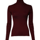 Dolce & Gabbana Burgundy Long Sleeves Turtleneck Slim Sweater