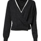 Dolce & Gabbana Grey Cashmere Deep V-neck Pullover Sweater