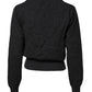 Dolce & Gabbana Grey Cashmere Deep V-neck Pullover Sweater