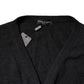 Dolce & Gabbana Grey Cashmere Deep V-neck Pullover Sweater