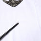 Dolce & Gabbana White Cotton Anchor Chain Embroidery Tank Top