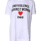 Dolce & Gabbana White Cotton Printed Round Neck Top T-shirt