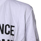 Dolce & Gabbana White Cotton Printed Round Neck Top T-shirt