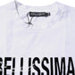 Dolce & Gabbana White Bellissima Cotton Crew Neck T-shirt
