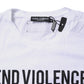 Dolce & Gabbana White Cotton Printed Round Neck Top T-shirt