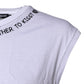 Dolce & Gabbana White Cotton Sleeveless Printed Tank T-shirt