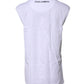 Dolce & Gabbana White Cotton Sleeveless Printed Tank T-shirt