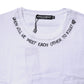 Dolce & Gabbana White Cotton Sleeveless Printed Tank T-shirt