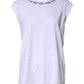Dolce & Gabbana White Cotton Sleeveless Printed Tank T-shirt