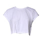 Dolce & Gabbana White Cotton Crew Neck Cropped Top T-shirt