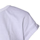 Dolce & Gabbana White Cotton Crew Neck Cropped Top T-shirt