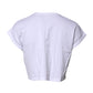 Dolce & Gabbana White Cotton Crew Neck Cropped Top T-shirt