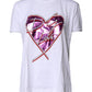 Dolce & Gabbana White Printed Cotton Round Neck Top T-shirt