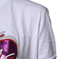 Dolce & Gabbana White Printed Cotton Round Neck Top T-shirt