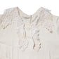 Dolce & Gabbana Cream Floral Lace Long Sleeves Blouse Top