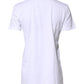 Dolce & Gabbana White Cotton Printed Round Neck Top T-shirt
