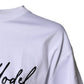 Dolce & Gabbana White Printed Cotton Round Neck Top T-shirt
