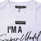 Dolce & Gabbana White Printed Cotton Round Neck Top T-shirt