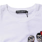 Dolce & Gabbana White #DGFAMILY Cotton Embroidery T-shirt