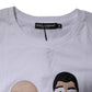 Dolce & Gabbana White #DGFAMILY Embroidery Cotton T-shirt