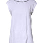 Dolce & Gabbana White Cotton Sleeveless Printed Tank T-shirt