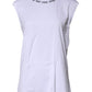 Dolce & Gabbana White Cotton Sleeveless Printed Tank T-shirt