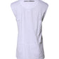 Dolce & Gabbana White Cotton Sleeveless Printed Tank T-shirt