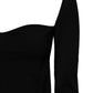 Dolce & Gabbana Black Square Neckline Long Sleeves Sweater