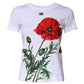 Dolce & Gabbana White Floral Print Cotton Crew Neck T-shirt