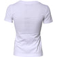 Dolce & Gabbana White Floral Print Cotton Crew Neck T-shirt