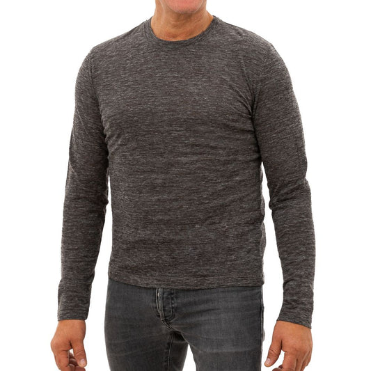 Corneliani Gray Wool T-Shirt Mens T-Shirt