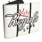 Dolce & Gabbana White Leather DG Crown Royals Bifold Card Holder Wallet