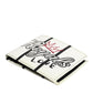 Dolce & Gabbana White Leather DG Crown Royals Bifold Card Holder Wallet