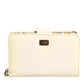 Dolce & Gabbana Ivory Calf Leather Compact Logo Plaque Card Holder Wallet