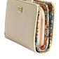 Dolce & Gabbana Ivory Calf Leather Compact Logo Plaque Card Holder Wallet
