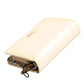 Dolce & Gabbana Ivory Calf Leather Compact Logo Plaque Card Holder Wallet