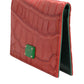 Dolce & Gabbana Red Exotic Leather Logo Plaque Card Holder Wallet