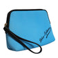 Dolce & Gabbana Blue DG Logo Print Clutch Zip Borse Pouch Bag
