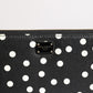 Dolce & Gabbana Black White Dotted Leather Zip Around Continental Wallet