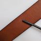 Dolce & Gabbana Brown Leather Gold Crystal Buckle Belt