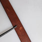 Dolce & Gabbana Brown Leather Metal Buckle Classic Belt