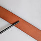 Dolce & Gabbana Brown Leather Gold Metal Baroque Buckle Belt