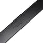 Dolce & Gabbana Silver Leather Classic Metal Logo Buckle Belt