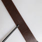Dolce & Gabbana Brown Leather Classic Metal Logo Buckle Belt