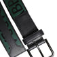 Dolce & Gabbana Green Black Classic Metal Logo Buckle Belt