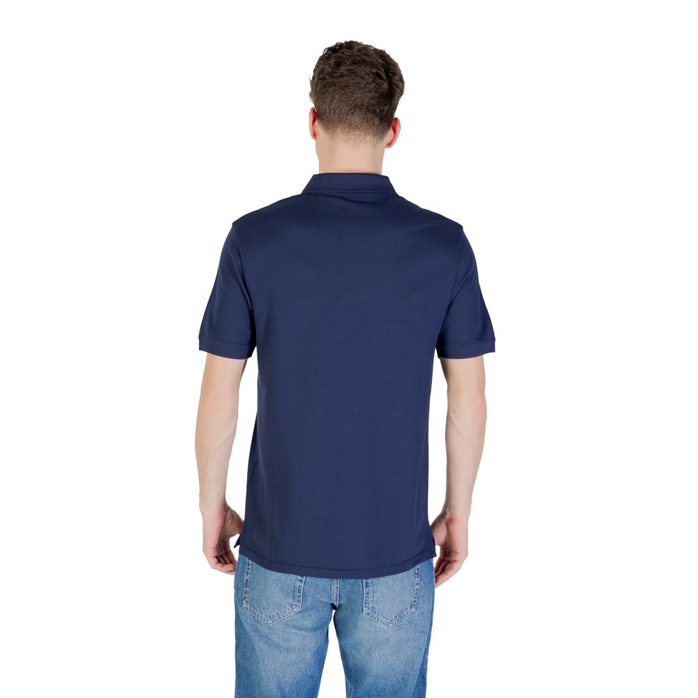 Lyle & Scott Blue Cotton Polo Shirt Mens T-Shirt
