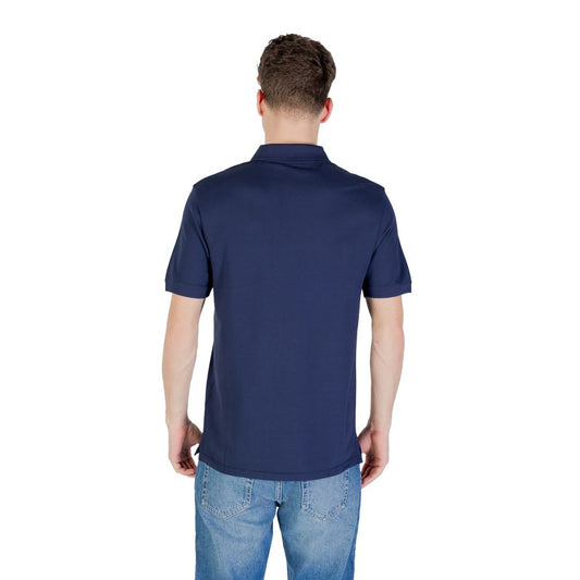Lyle & Scott Blue Cotton Polo Shirt Mens T-Shirt